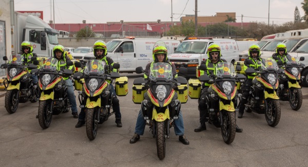 שבעת הרוכבים על האופנועים הכבדים החדשים במד"א