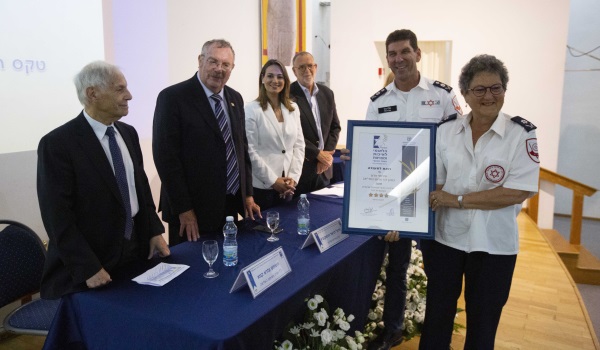 שירותי הדם של מד"א זוכים בפרס בטקס בירושלים