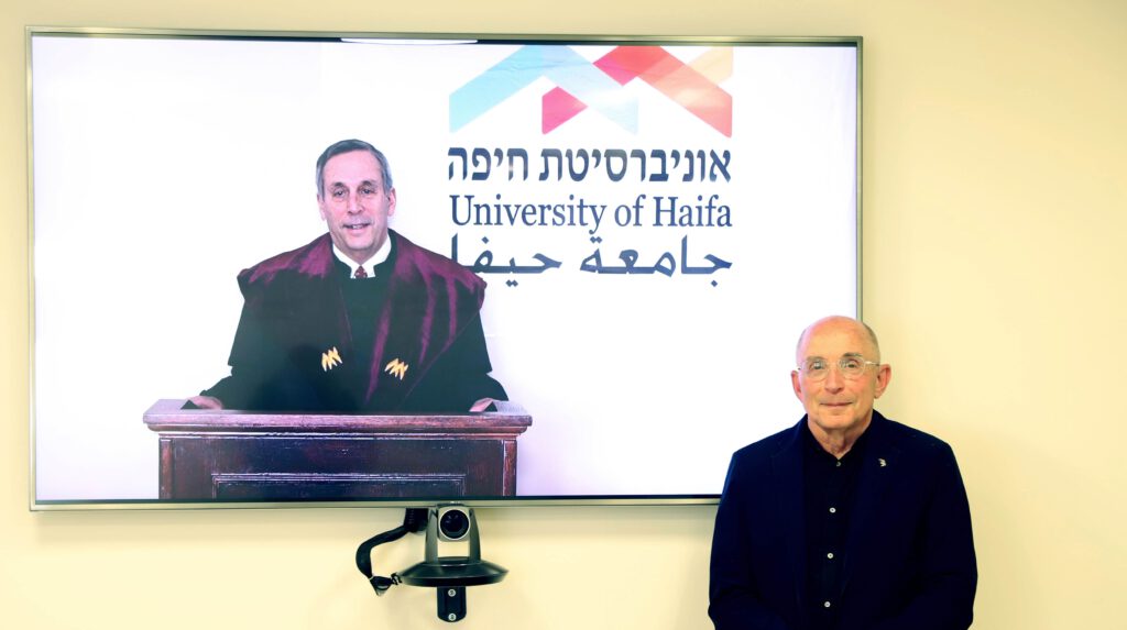 אוניברסיטת חיפה העניקה תואר לשם כבוד לנשיא אוניברסיטת הרווארד – פרופ' לורנס בקאו