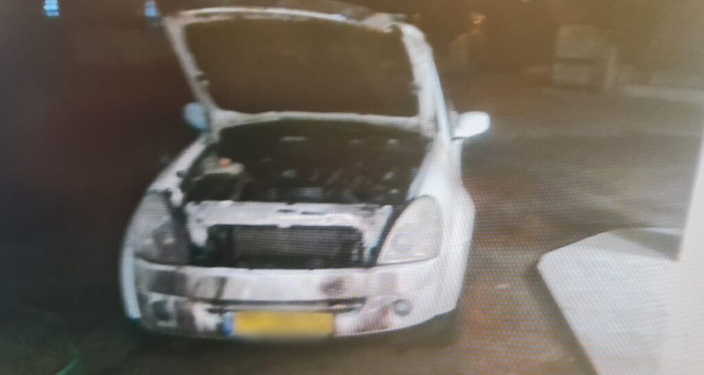 רכב הוצת בעוספיא: המשטרה עצרה תוך זמן קצר 3 חשודים בביצוע המעשה