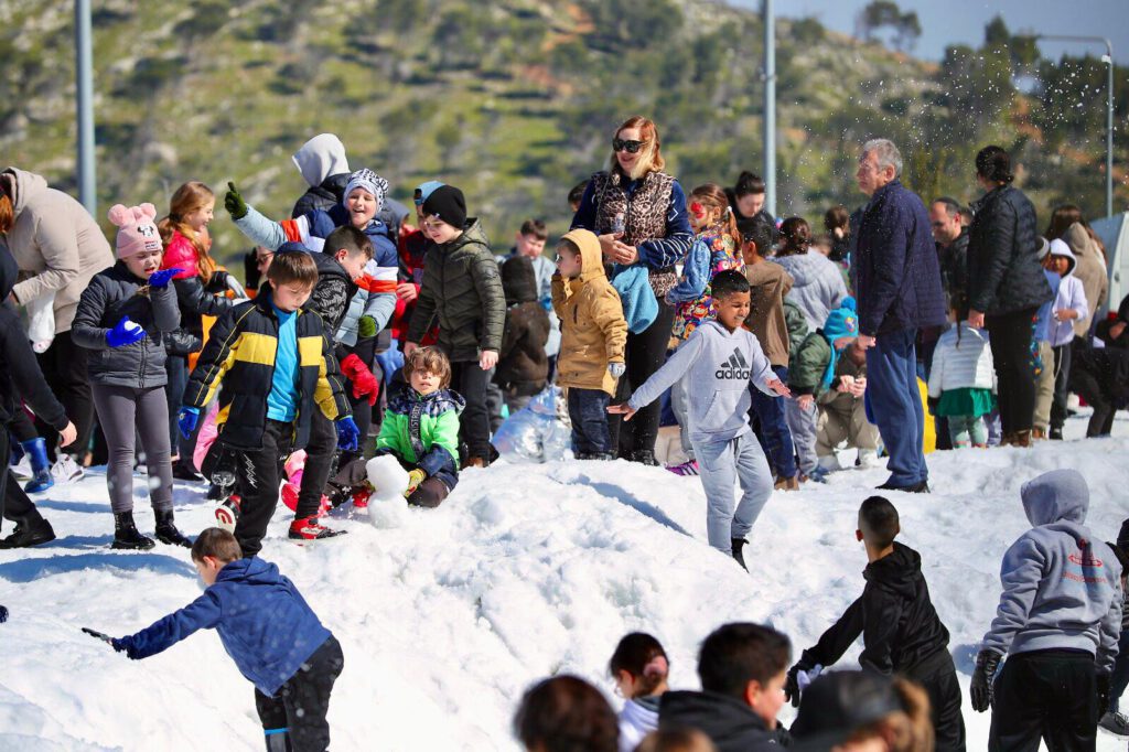 שלג בנוף הגליל