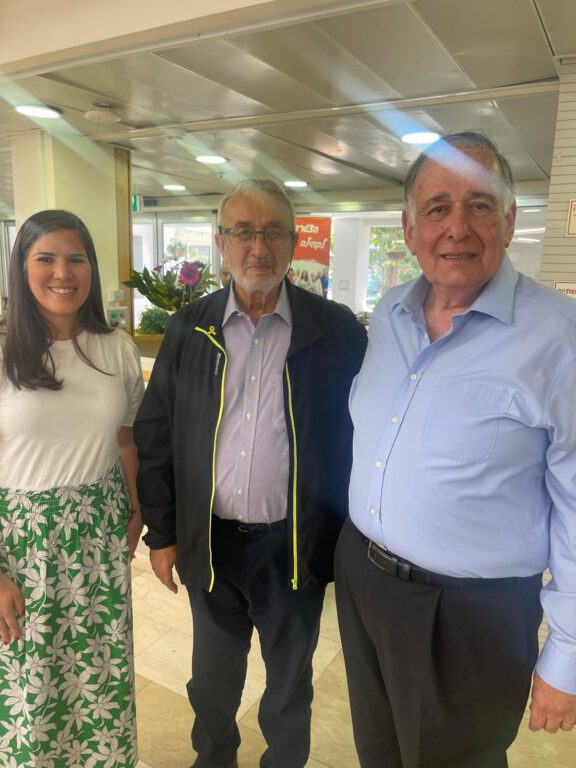 מר יונה יהב ראש העיר חיפה ועו"ד יוסף גילאור, יו"ר ועד העדה היהודית ספרדית חיפה