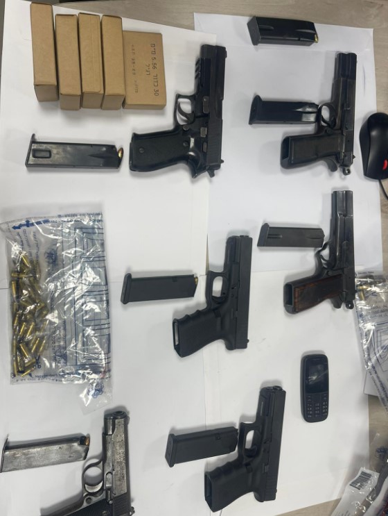 תמונת האמל״ח שנתפס- קרדיט: דוברות המשטרה