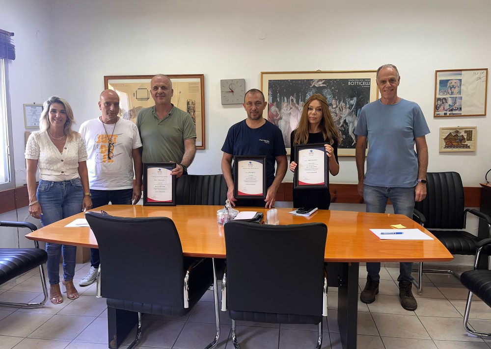 טקס הענקת כתבי מינוי לוועד עובדי נשר נייר תמ"ן