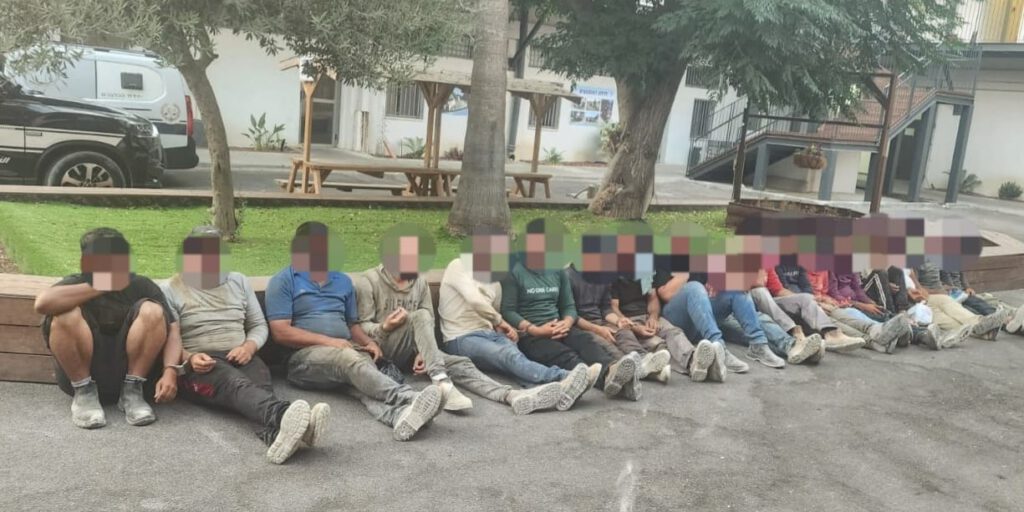 17 תושבי הרשות הפלסטינית אותרו באתר בנייה בקריות ונעצרו ע"י שוטרי תחנת זבולון