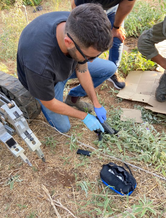 תמונת האמל״ח שנתפס- קרדיט: דוברות המשטרה