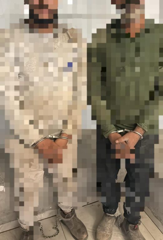 שני שב"חים שנתפסו, קרדיט דוברות המשטרה