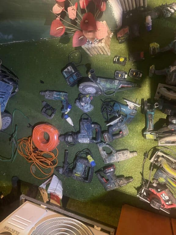 תיעוד של הרכוש שנתפס - קרדיט דוברות המשטרה