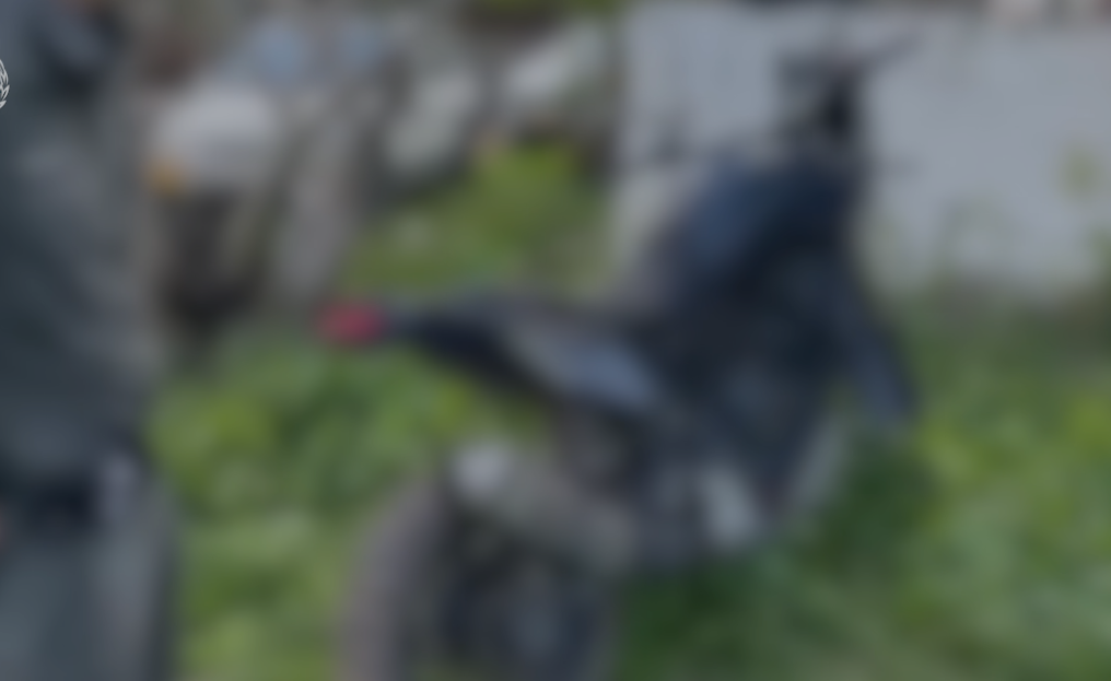 תמונות האופנוע קרדיט: דוברות המשטרה.