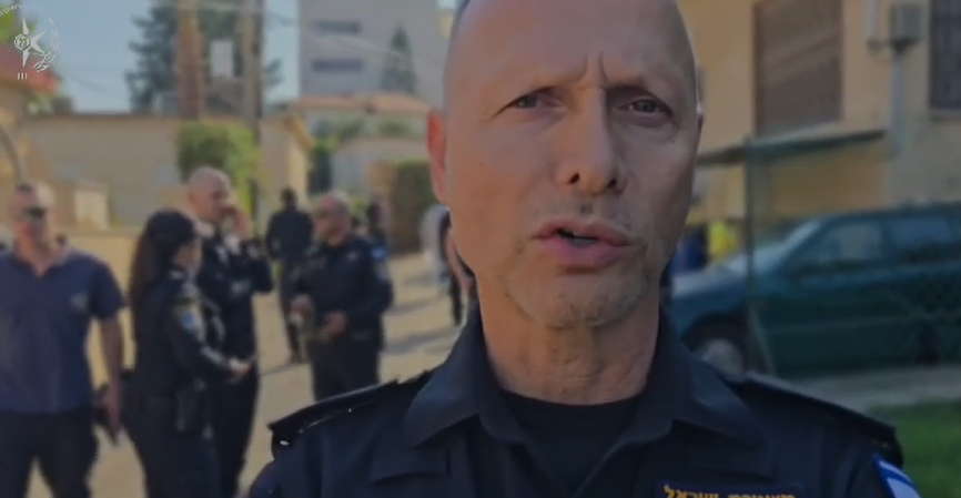 סינק מהזירה של סגן מפקד מרחב אשר במחוז חוף, נצ"מ בועז סמוכה. קרדיט - דוברות המשטרה