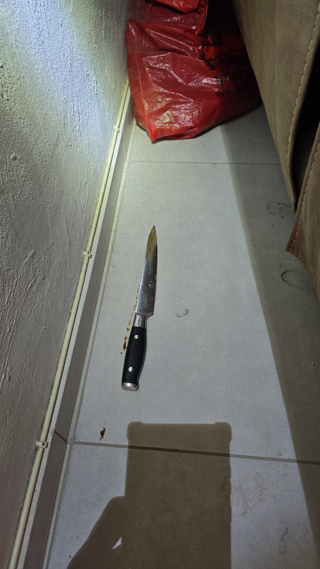 תמונת הסכין. קרדיט -דוברות משטרת ישראל.