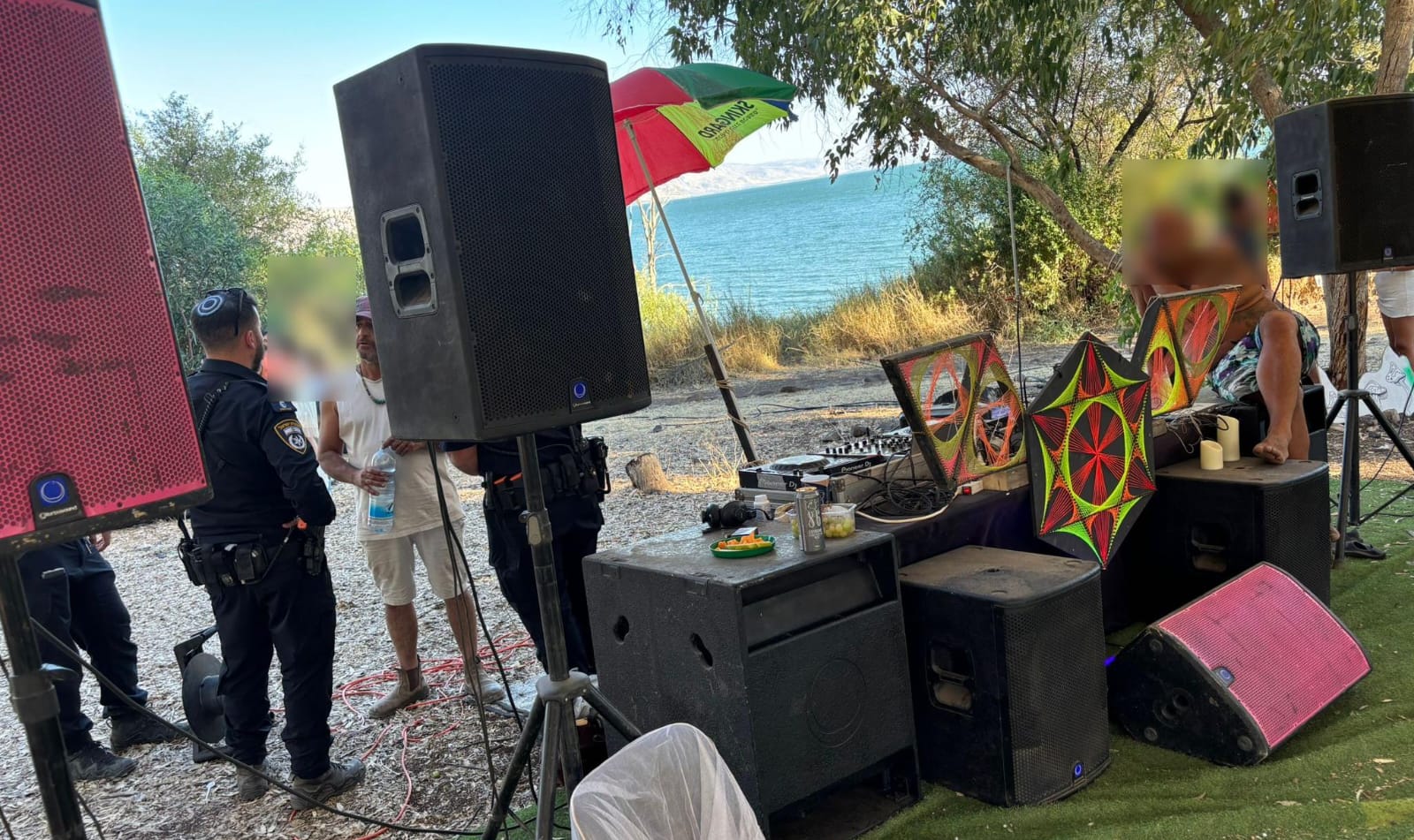 תיעוד ממקום האירוע-קרדיט דוברות המשטרה