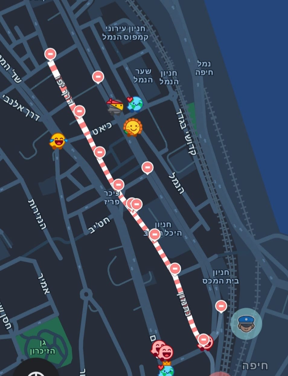 החסימות עודכנו גם באפליקציית Waze, קרדיט דוברות המשטרה