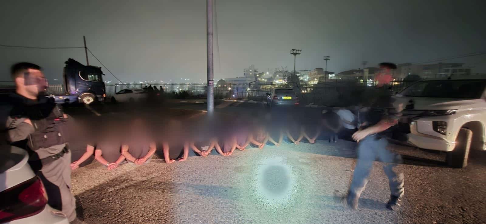 וידאו וסטילס מהפעילות. קרדיט - דוברות המשטרה.