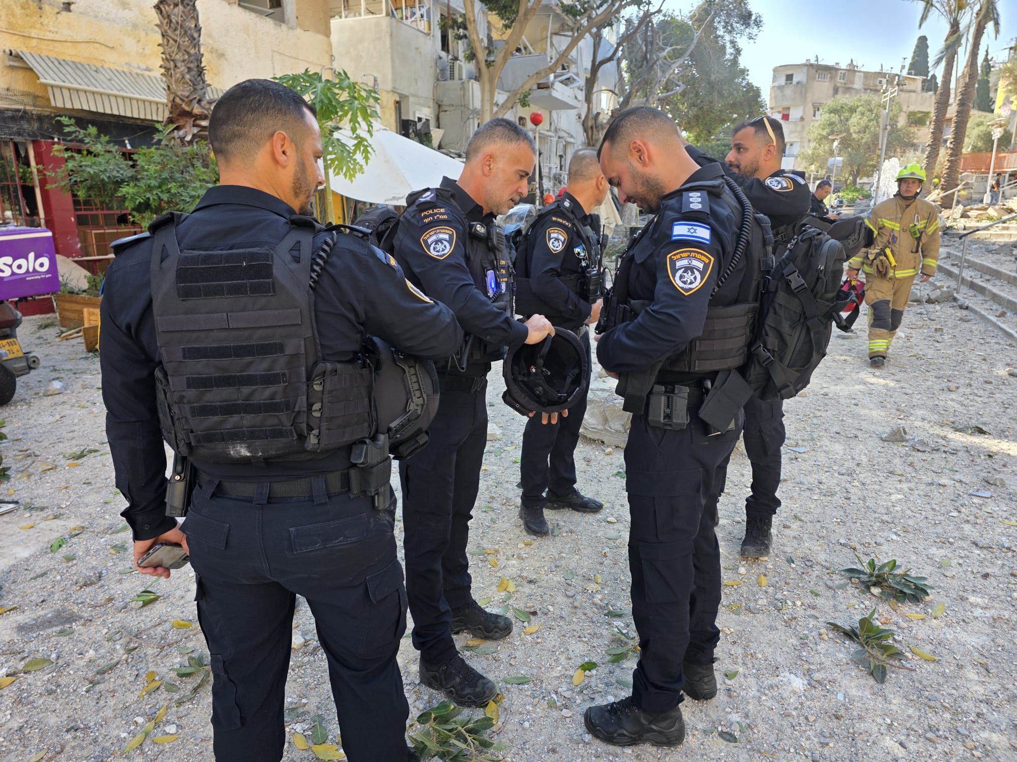 תמונה מהזירה . קרדיט דוברות המשטרה