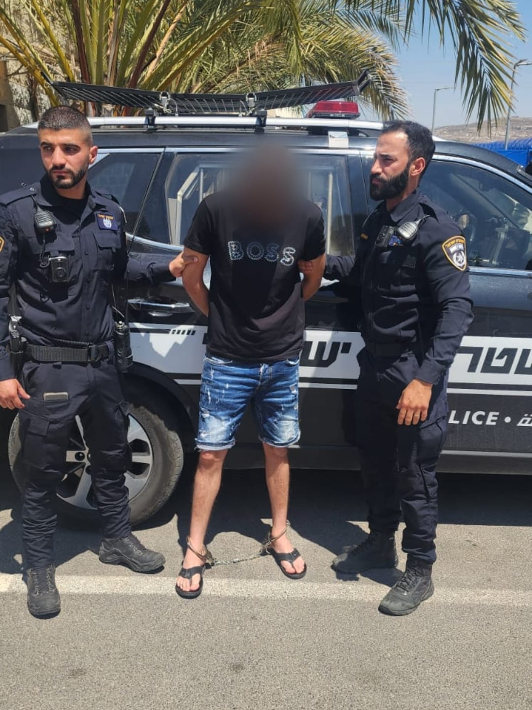 תמונות וסינק של מפקד מרחב עמקים, תנ״צ רן אופיר. קרדיט: דוברות המשטרה.