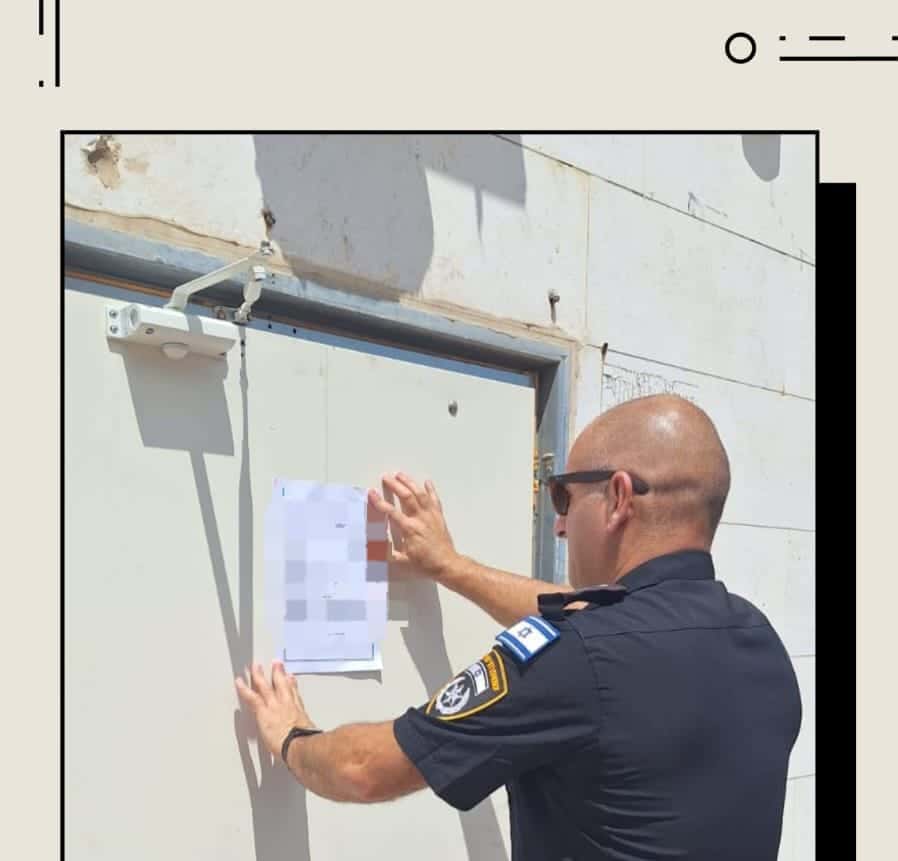 סגירת בית הימורים בעכו. תיעוד קרדיט : דוברות המשטרה