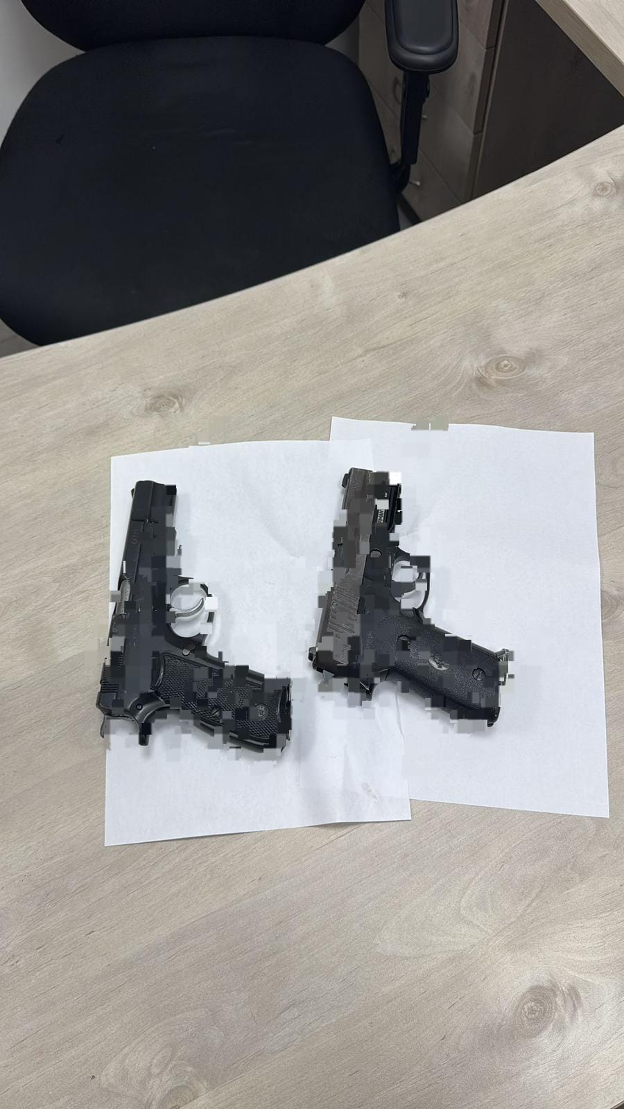 הנשק שנתפס קרדיט : דוברות המשטרה