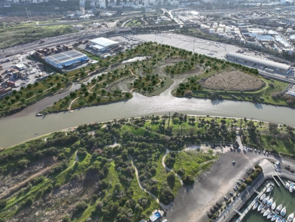 צילום הדמיה של פארק המלחה