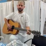 שקיעות אדומות מתחת לאדמה : עדן חסון ביקר חיילים פצועים ויולדות ברמב"ם