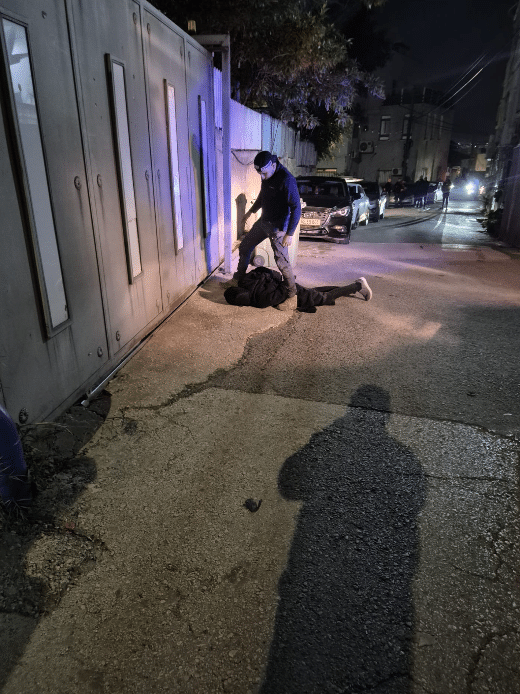 תיעוד המעצר קרדיט: דוברות המשטרה.