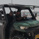 תיעוד: למען ביטחון המתרחצים: שוטרי מרחב "אשר" ביצעו מבצע אכיפה נרחב בחופי הרחצה בסוף השבוע גם מהאוויר.