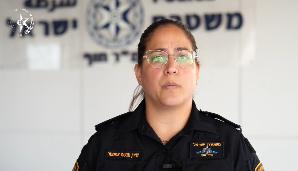 סינק של רפ"ק שירן מנשה- ר' מחלק נוער חשיפה בימ"ר חוף- קרדיט: דוברות המשטרה.