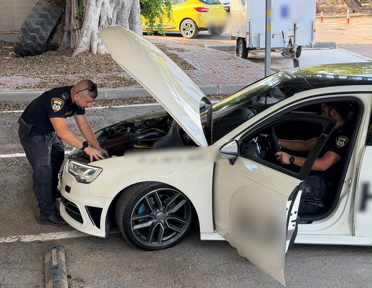 תיעוד כלי הרכב שנתפס. קרדיט: דוברות המשטרה.
